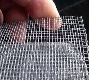 teel Wire Mesh, Square Hole Fabric, with Selvages